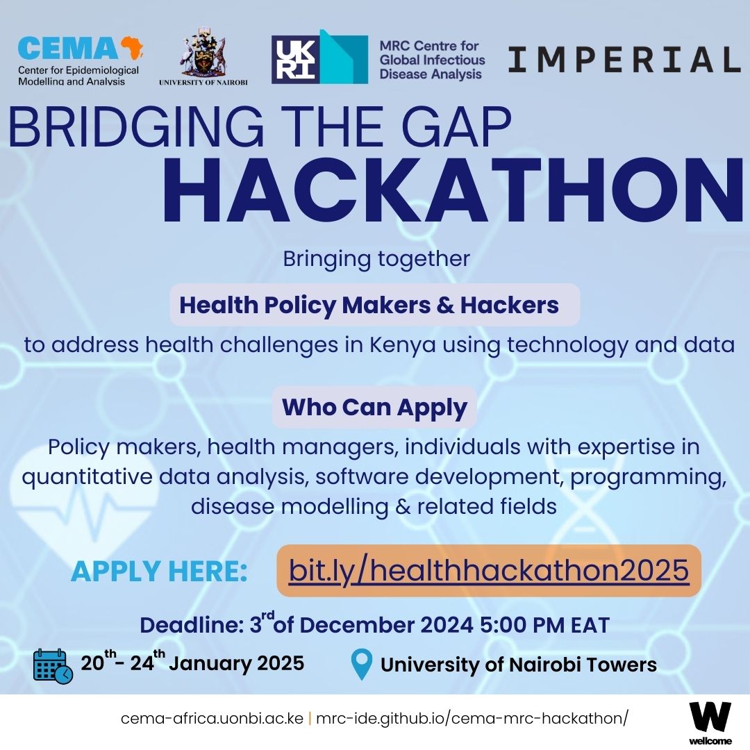 CEMA 2025 Hackathon poster advert